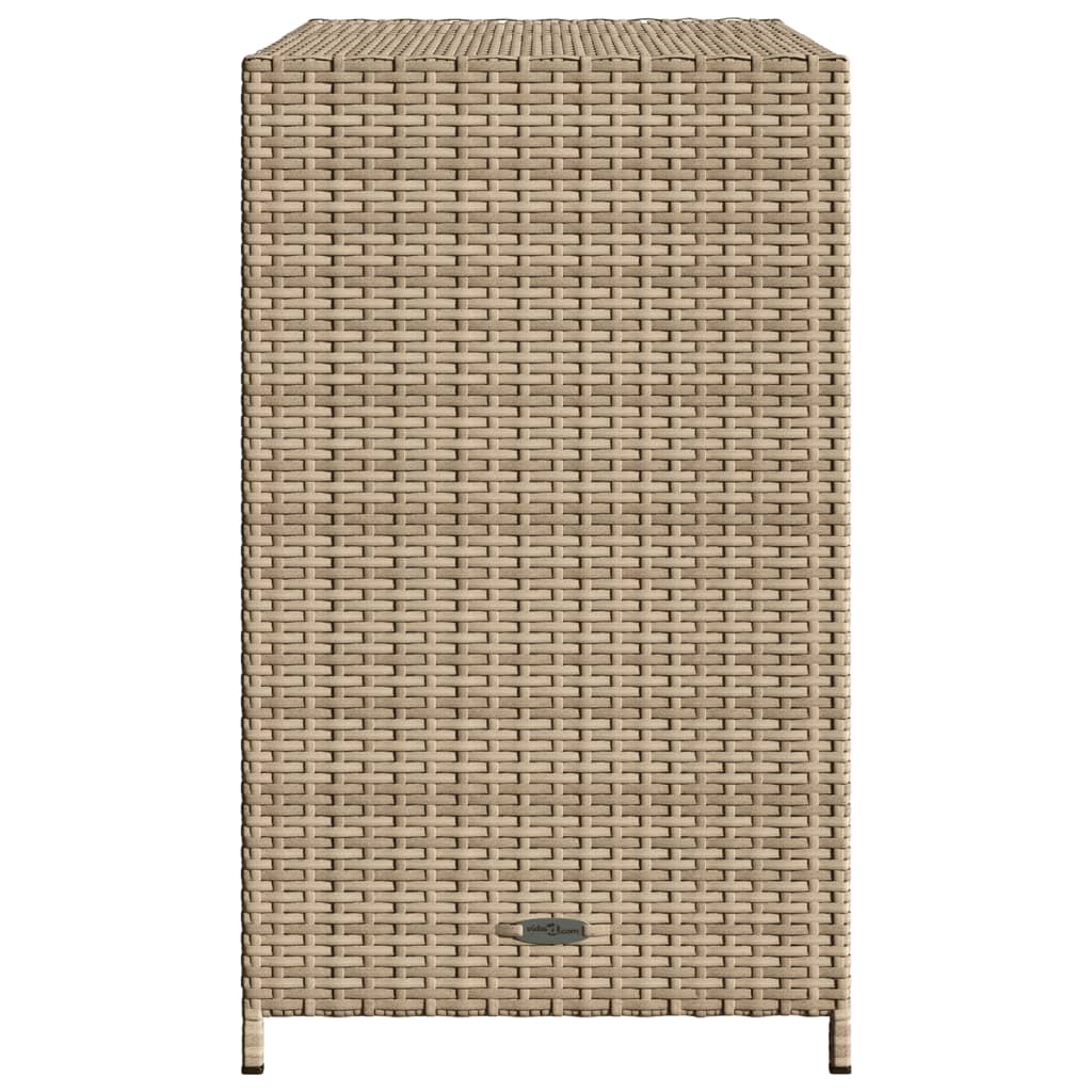 Tuinkast 83X45X76 Cm Poly Rattan Beige
