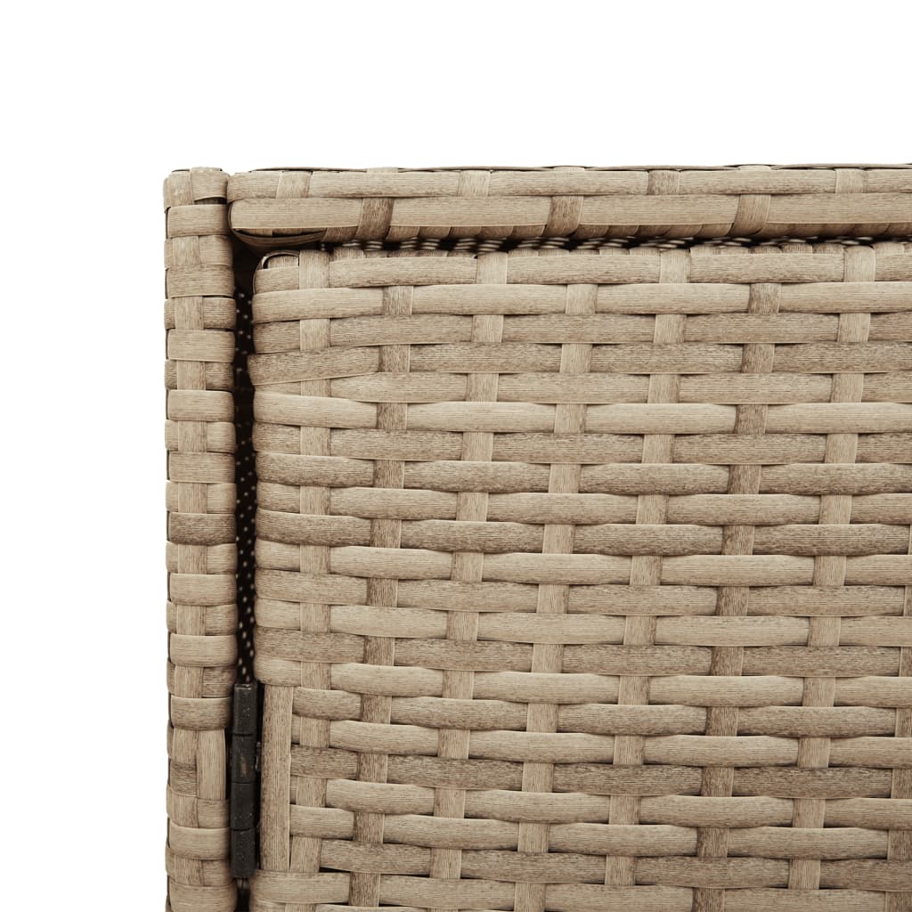 Tuinkast 83X45X76 Cm Poly Rattan Beige
