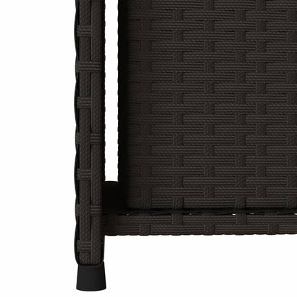 Tuinkast 50X55X115 Cm Poly Rattan Zwart