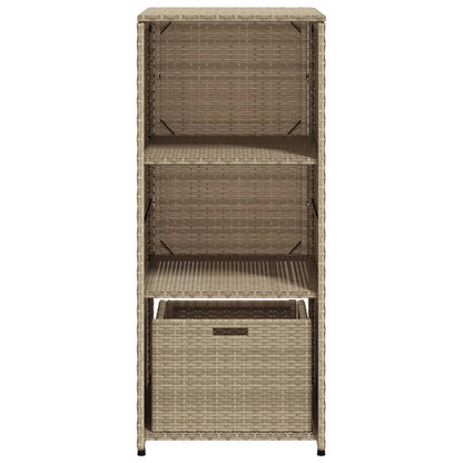 Tuinkast 50X55X115 Cm Poly Rattan Beige