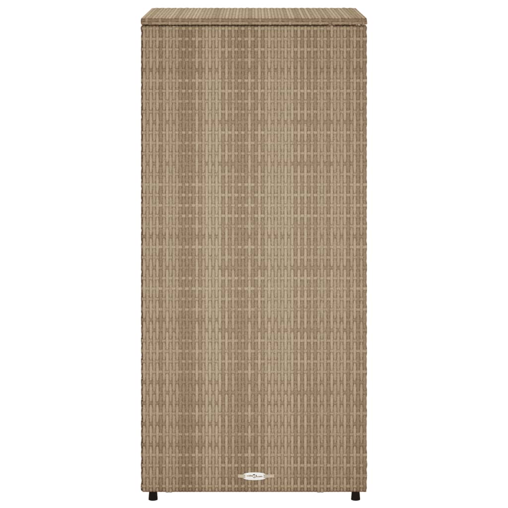 Tuinkast 50X55X115 Cm Poly Rattan Beige