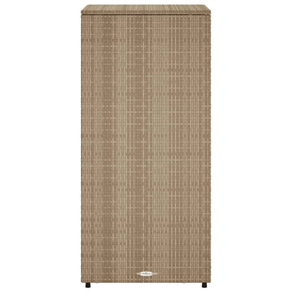 Tuinkast 50X55X115 Cm Poly Rattan Beige
