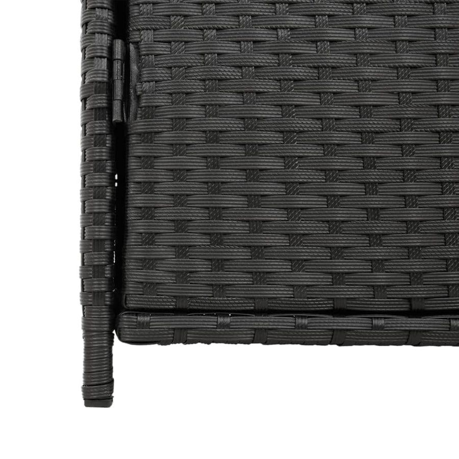 Tuinkast Poly Rattan 55 x 59 x 80 cm Zwart