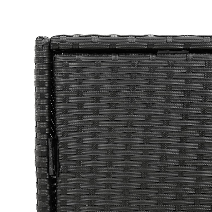 Tuinkast Poly Rattan 55 x 59 x 80 cm Zwart