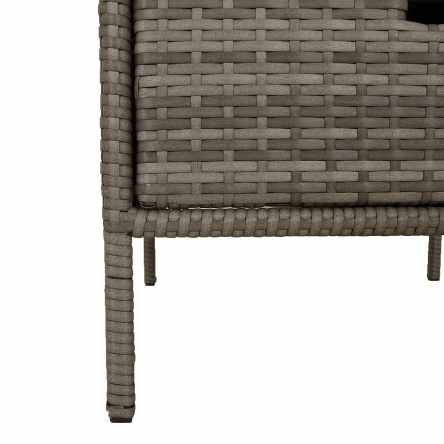 Tuinkast Poly Rattan 55 x 59 x 80 cm Grijs