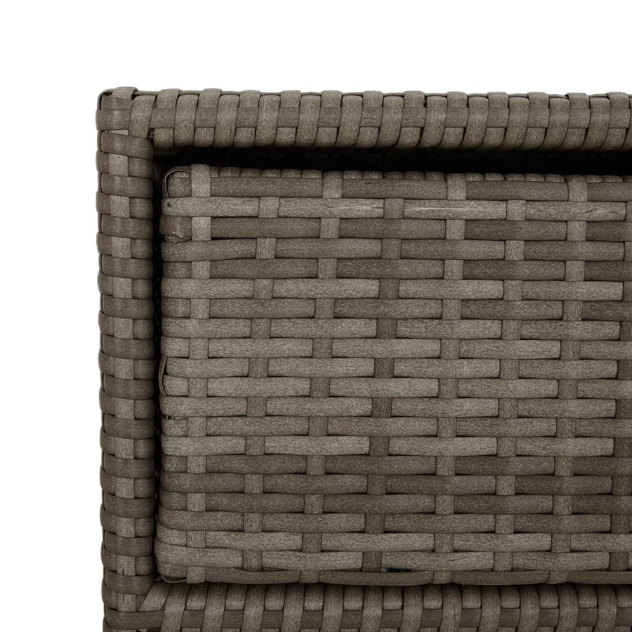 Tuinkast Poly Rattan 55 x 59 x 80 cm Grijs