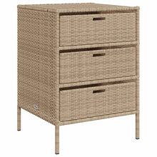 Tuinkast Poly Rattan 55 x 59 x 80 cm Beige