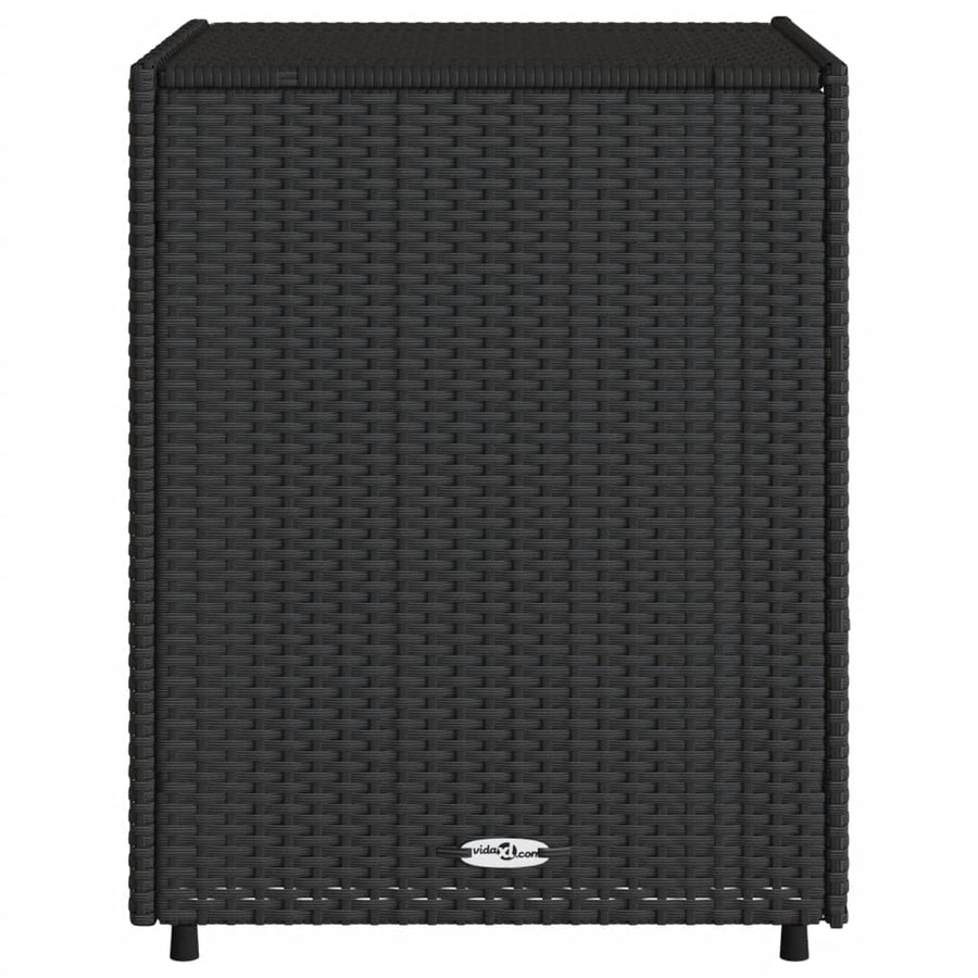 Tuinkast Poly Rattan 55 x 59 x 69 cm Zwart