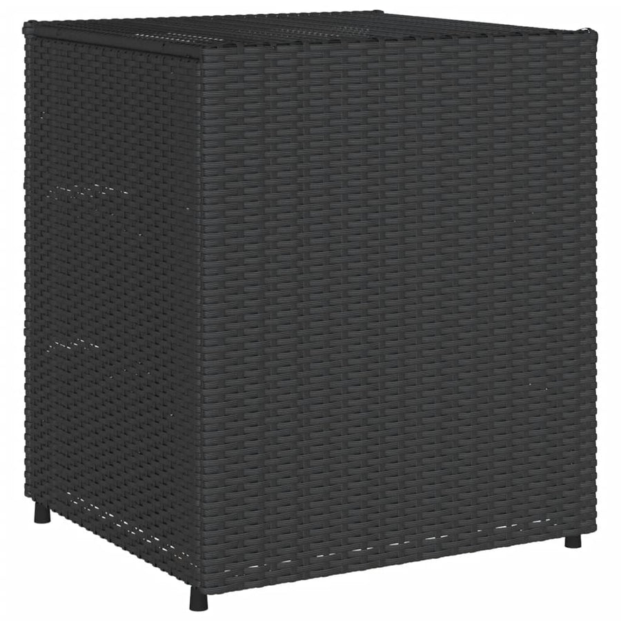 Tuinkast Poly Rattan 55 x 59 x 69 cm Zwart