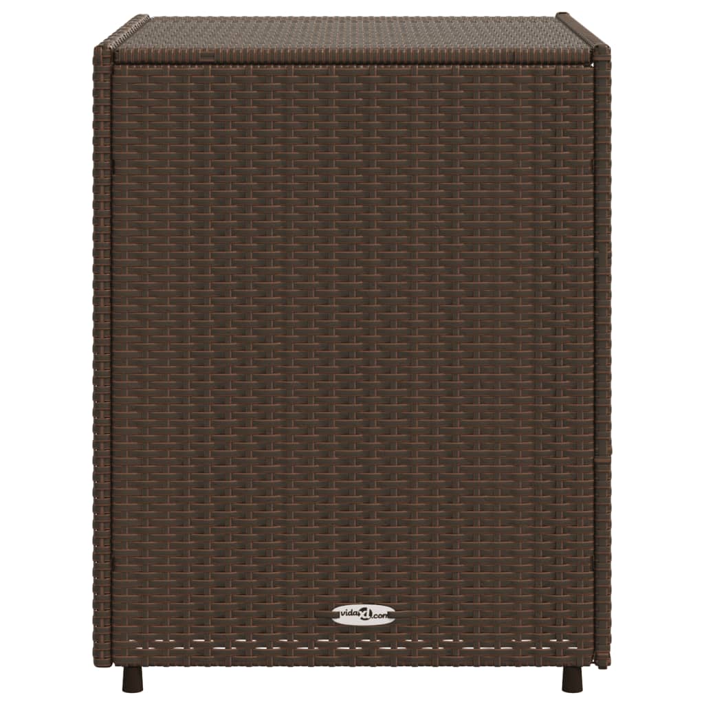 Tuinkast Poly Rattan 55 x 59 x 69 cm Bruin