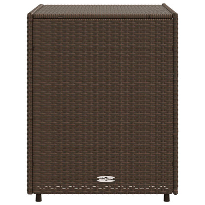 Tuinkast Poly Rattan 55 x 59 x 69 cm Bruin