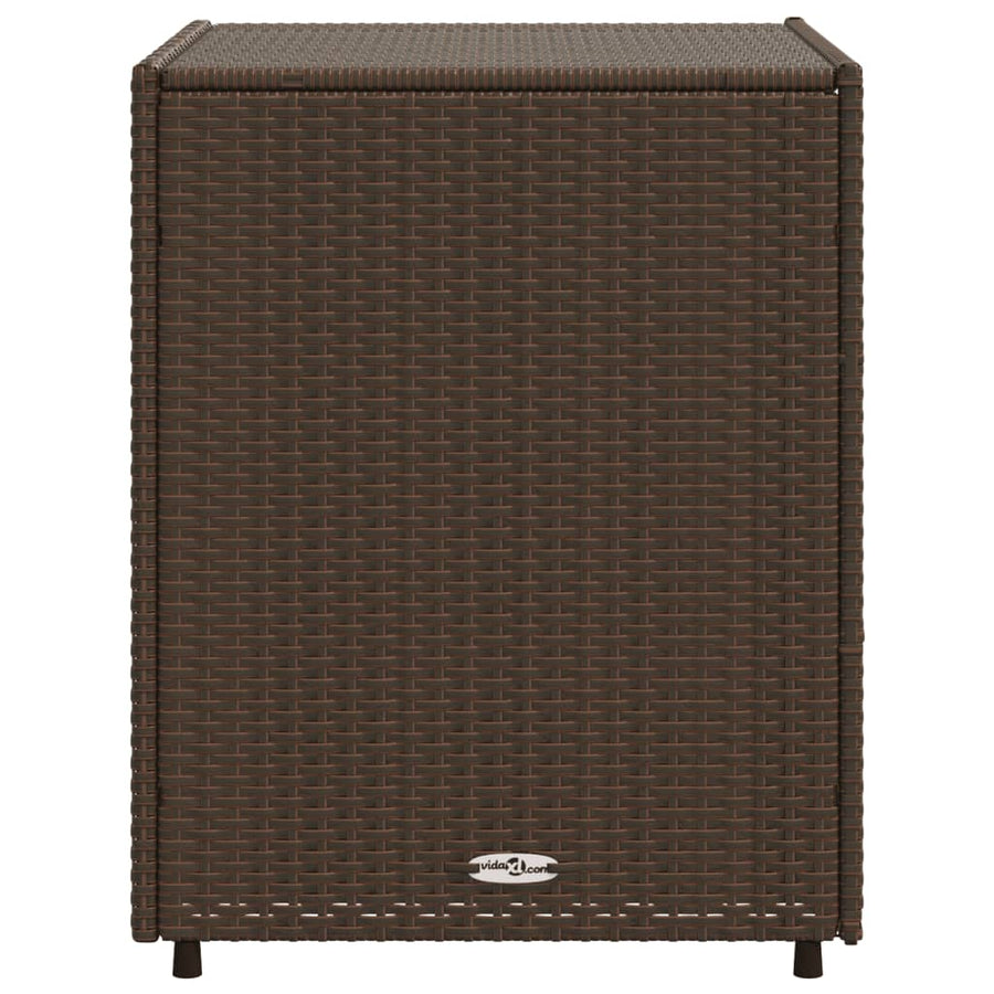 Tuinkast Poly Rattan 55 x 59 x 69 cm Bruin