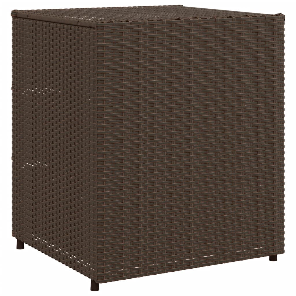 Tuinkast Poly Rattan 55 x 59 x 69 cm Bruin