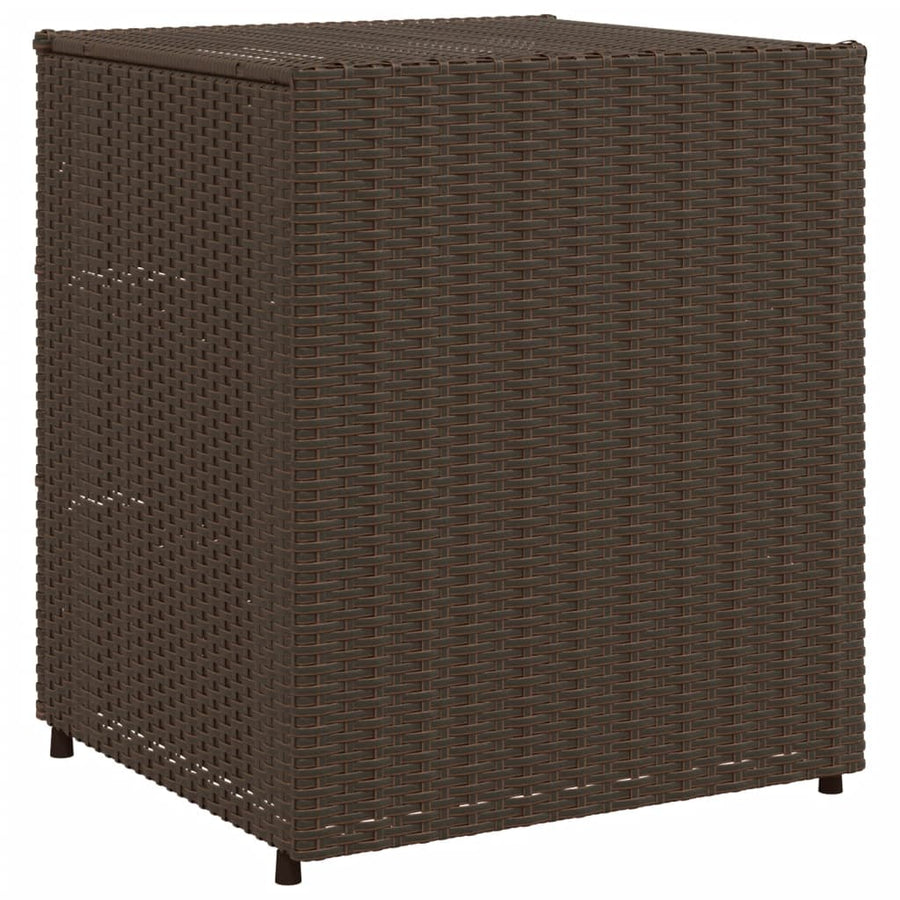 Tuinkast Poly Rattan 55 x 59 x 69 cm Bruin