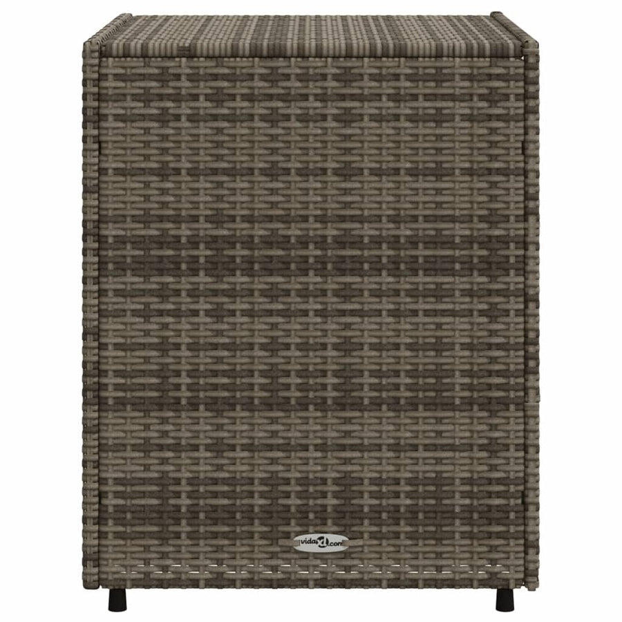Tuinkast Poly Rattan 55 x 59 x 69 cm Grijs