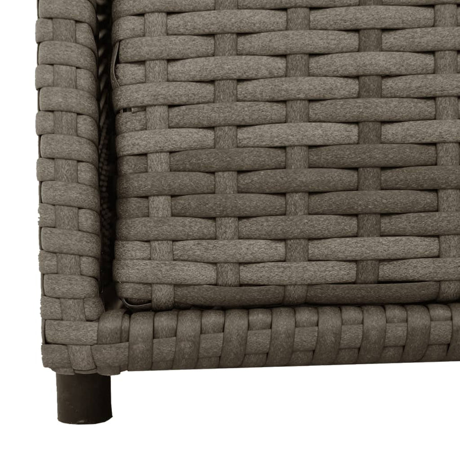 Tuinkast Poly Rattan 55 x 59 x 69 cm Grijs