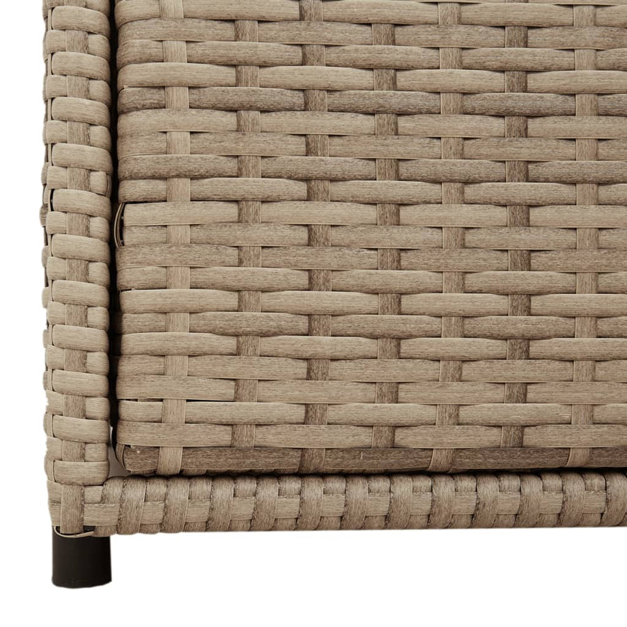 Tuinkast Poly Rattan 55 x 59 x 69 cm Beige