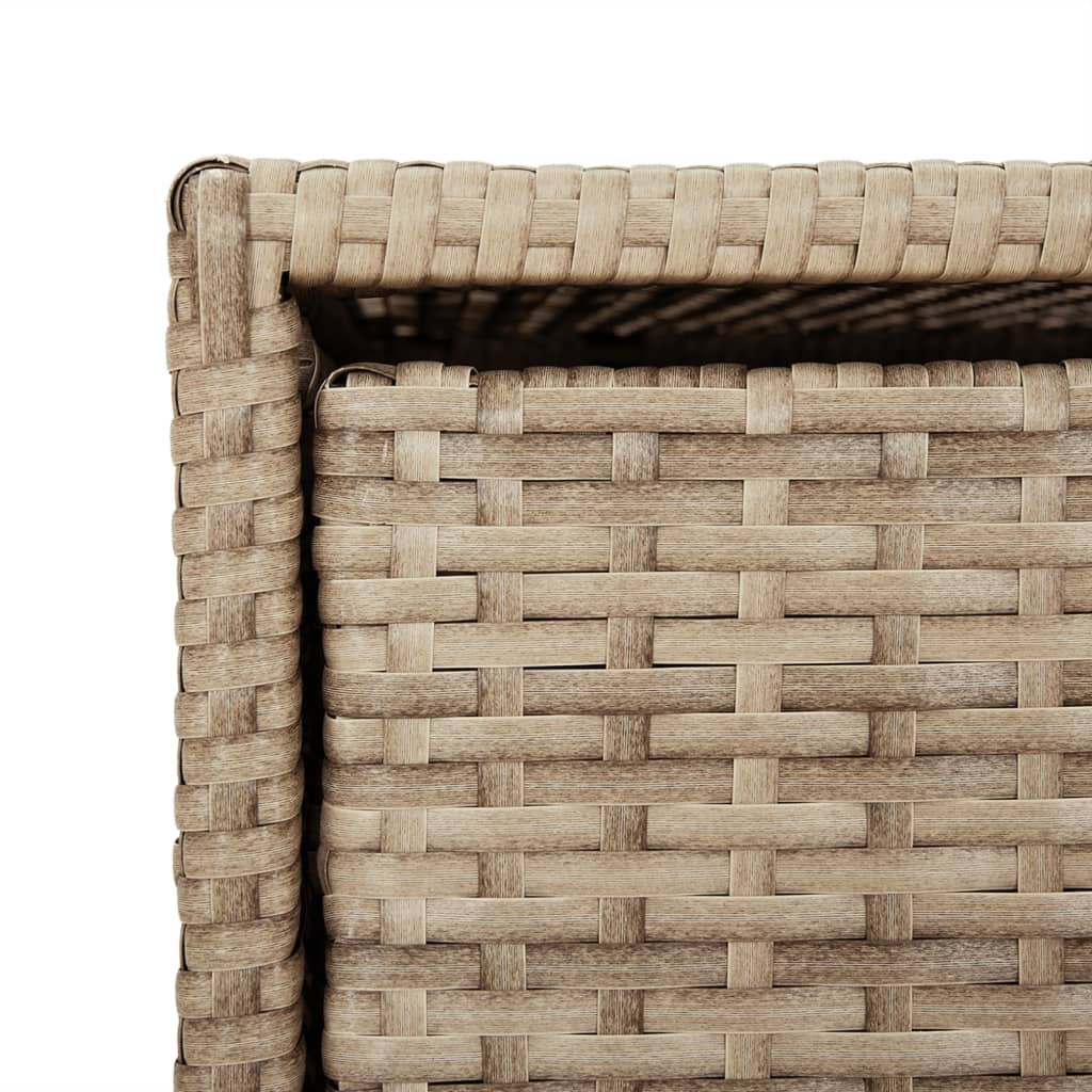 Tuinkast Poly Rattan 55 x 59 x 69 cm Beige