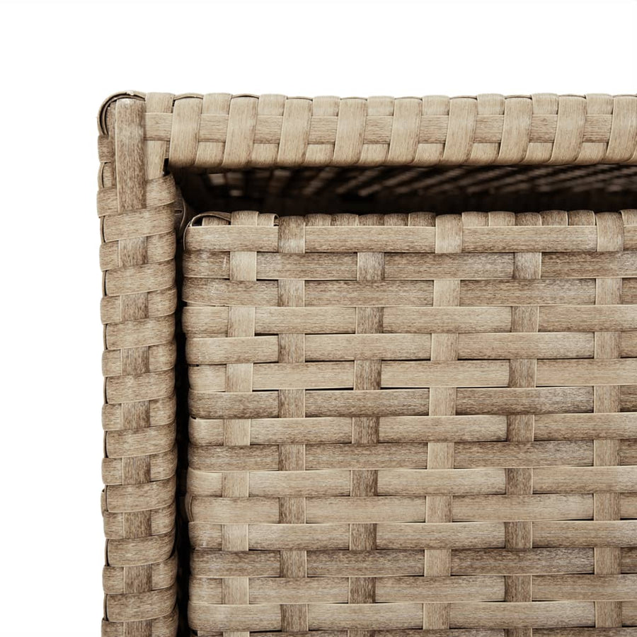 Tuinkast Poly Rattan 55 x 59 x 69 cm Beige