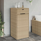 Tuinkast Poly Rattan 55 x 55 x 111 cm Beige