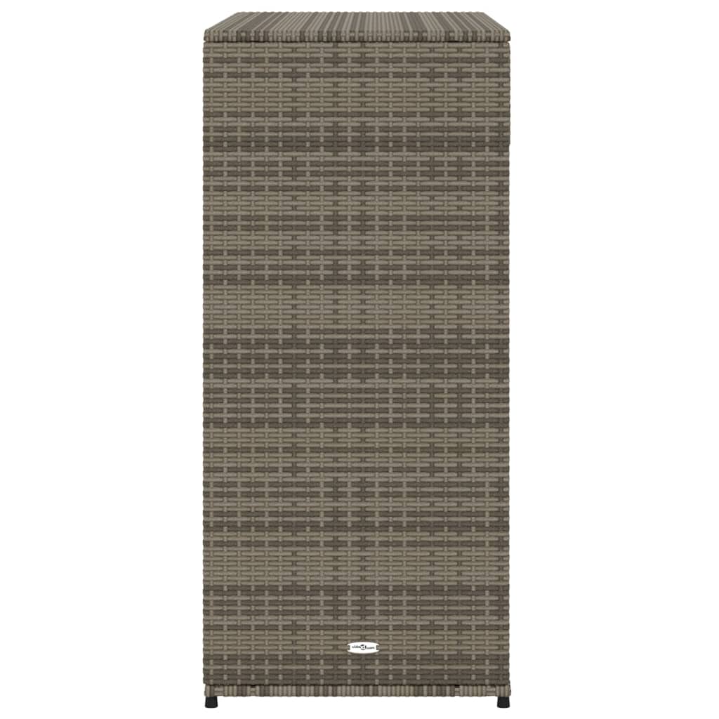 Tuinkast Poly Rattan 105 x 55 x 113 cm Grijs