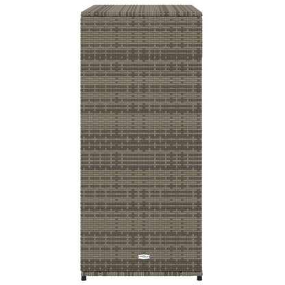 Tuinkast Poly Rattan 105 x 55 x 113 cm Grijs