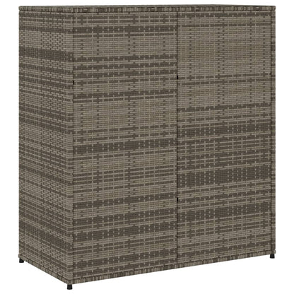 Tuinkast Poly Rattan 105 x 55 x 113 cm Grijs