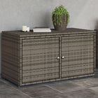 Tuinkast 110X55X60,5 Cm Poly Rattan Grijs