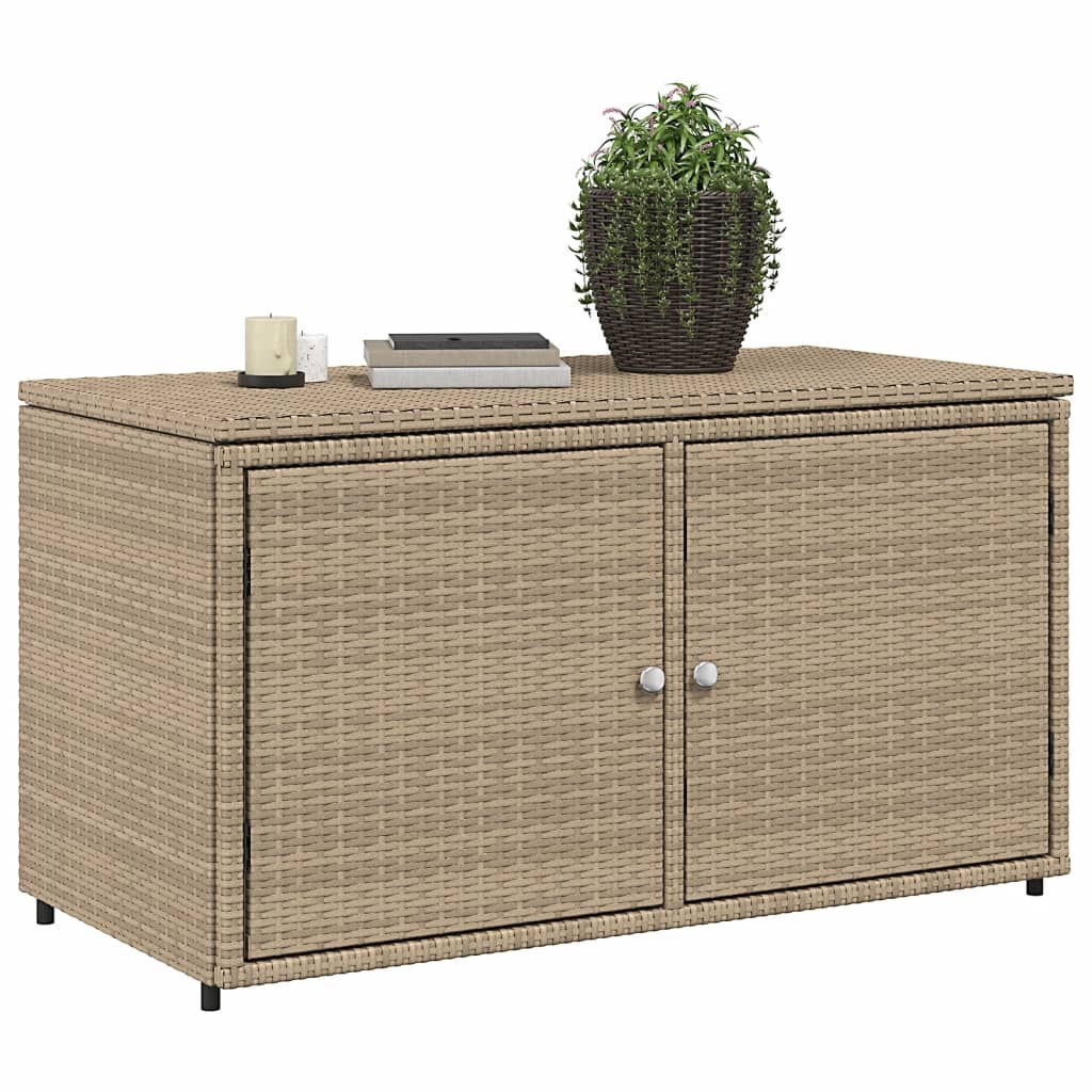 Tuinkast 110X55X60,5 Cm Poly Rattan Beige
