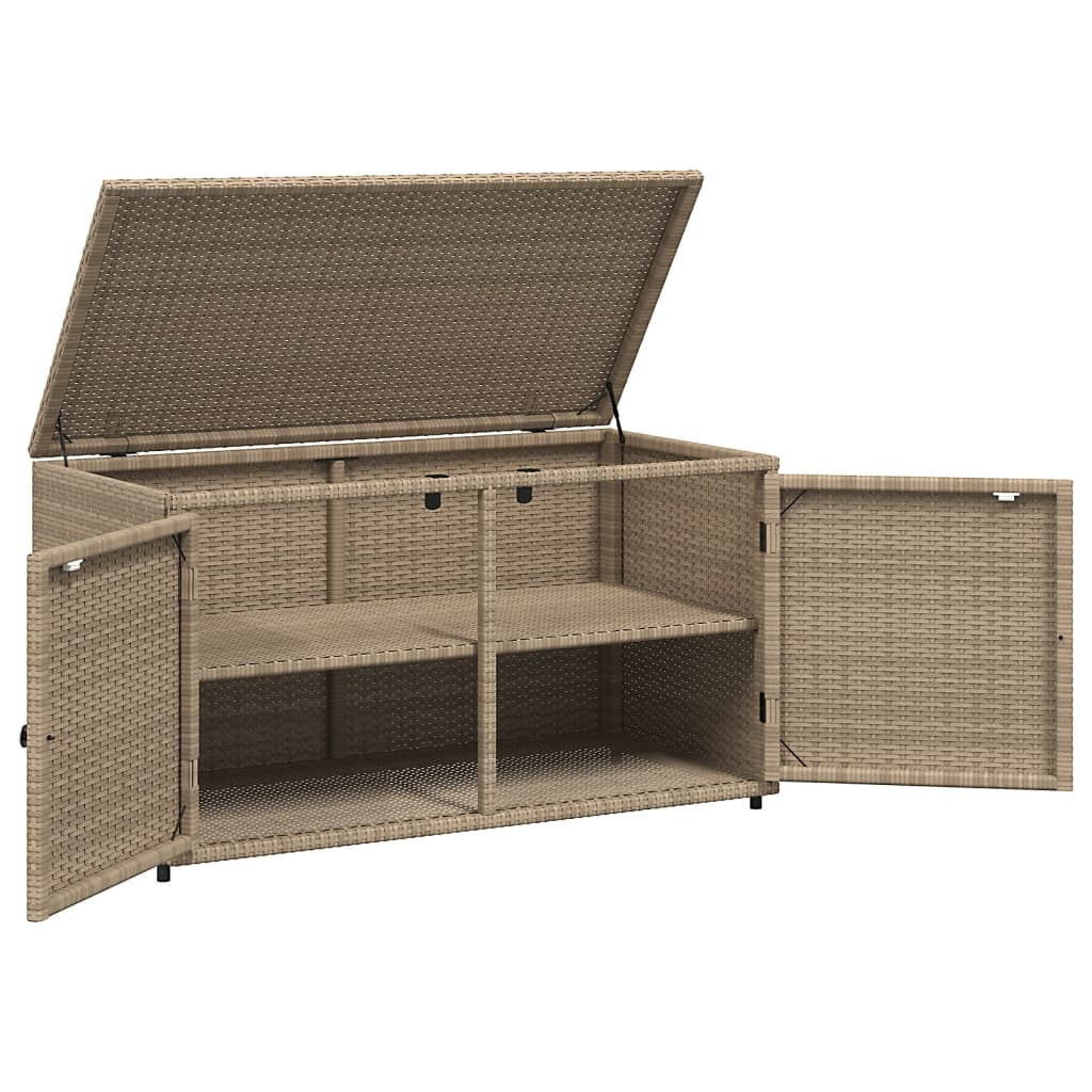 Tuinkast 110X55X60,5 Cm Poly Rattan Beige