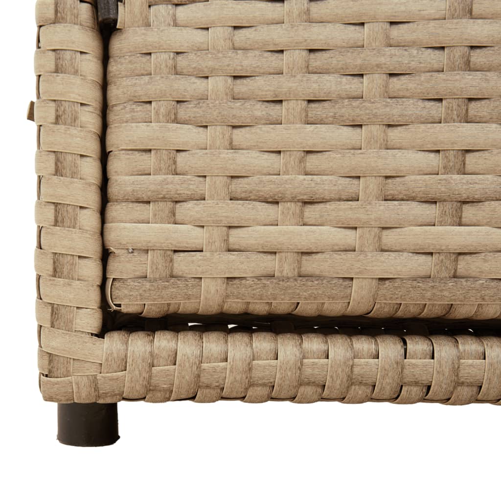 Tuinkast 110X55X60,5 Cm Poly Rattan Beige
