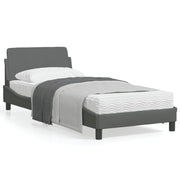 Bedframe 80x200 cm stof donkergrijs