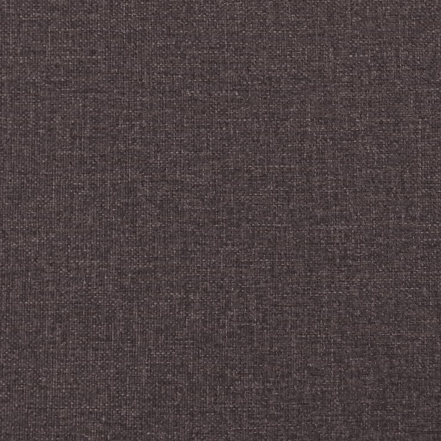 Bedframe Zonder Matras Stof 80 x 200 cm Donkerbruin