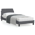 Bedframe 80x200 cm fluweel donkergrijs