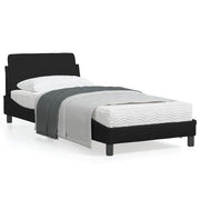 Bedframe 80x200 cm kunstleer zwart