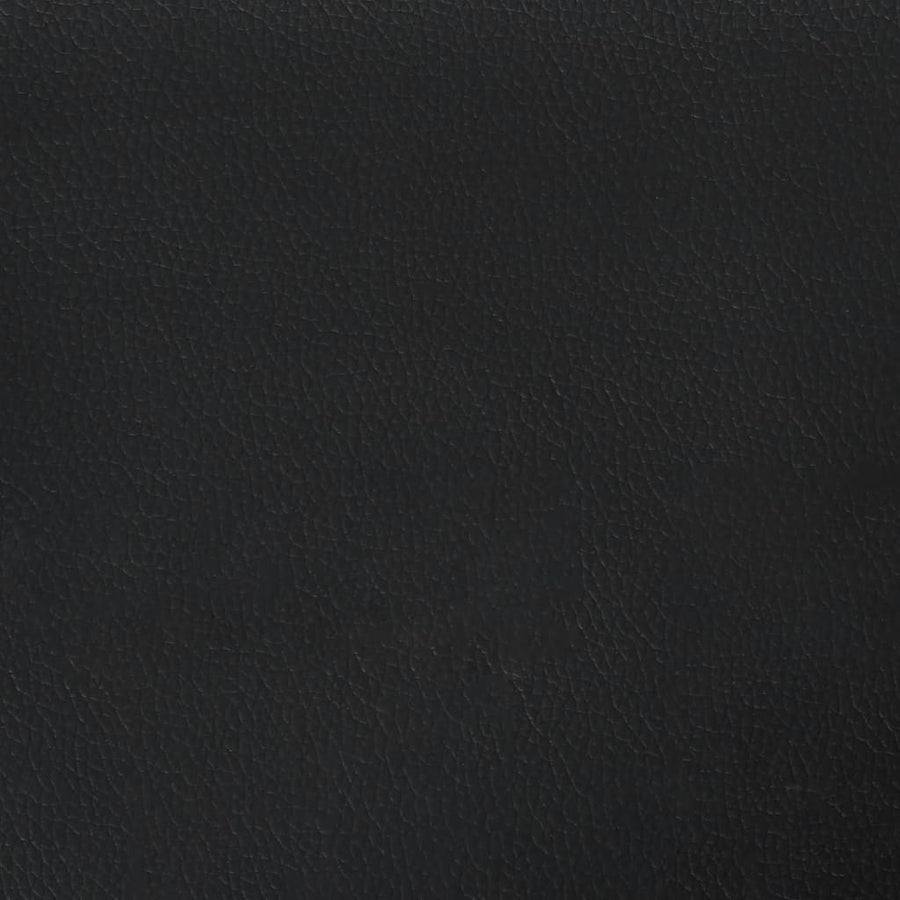 Bedframe Met Hoofdbord Kunstleer Zwart En Wit 90X190 Cm
