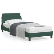 Bedframe 90x200 cm fluweel donkergroen