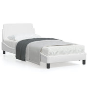 Bedframe 90x200 cm kunstleer wit