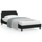 Bedframe 100x200 cm stof zwart