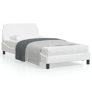 Bedframe 100x200 cm kunstleer wit