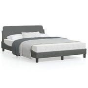 Bedframe 120x200 cm donkergrijs stof