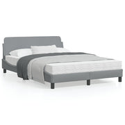 Bedframe lichtgrijs 140x190 cm stof