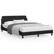 Bedframe stof zwart 140x190 cm
