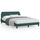 Bedframe 140x200 cm fluweel donkergroen
