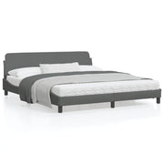 Bedframe 180x200 cm stof donkergrijs