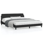 Bed frame "Dover" 180x200 cm velvet black