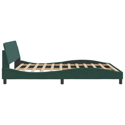 Bedframe Met Hoofdeinde Fluweel Donkergroen 180X200 Cm