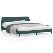 Bedframe 180x200 cm fluweel donkergroen