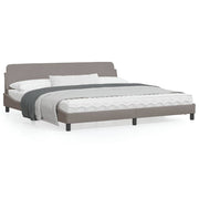 Bedframe taupe 200x200 cm