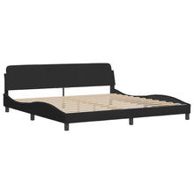 Bedframe Met Hoofdeinde Fluweel Zwart 200X200 Cm